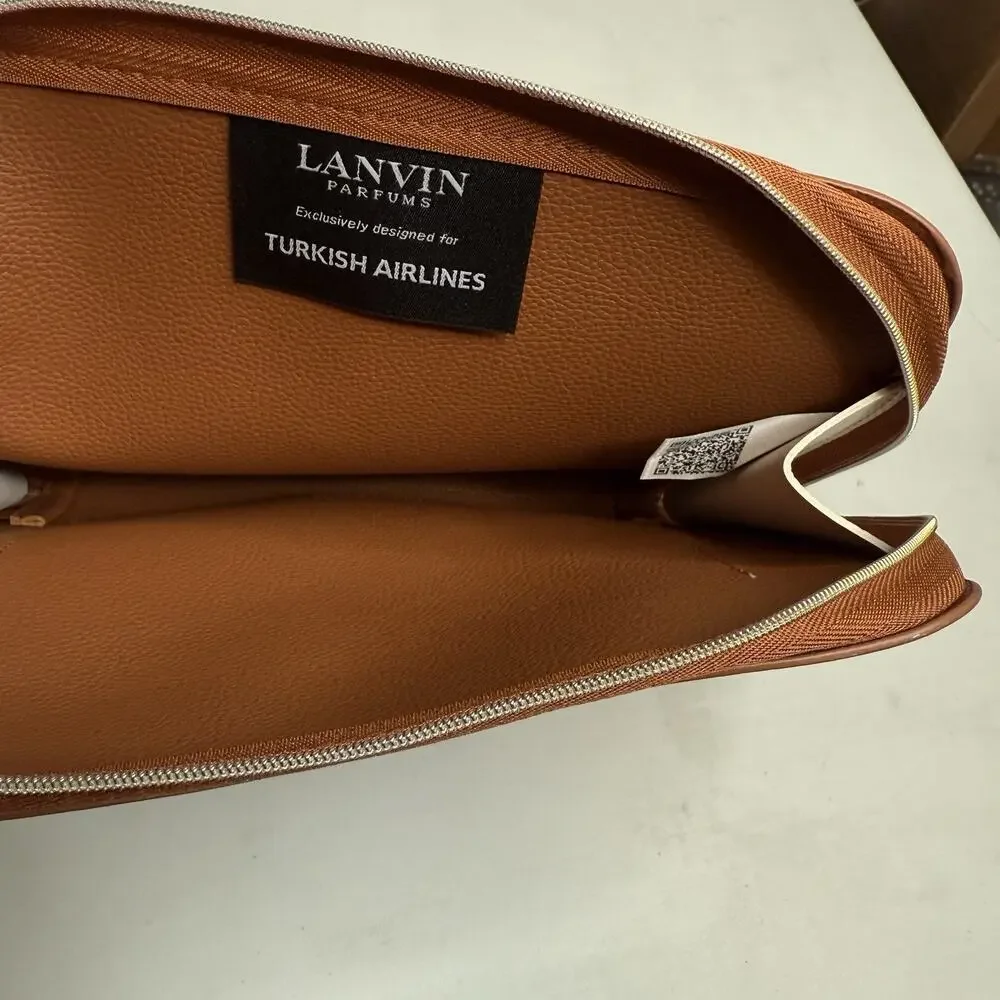 Lanvin Parfums Turkish Airlines Cosmetics Toiletries Pouch‎ Softshell